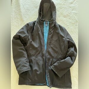 GAP Woman’s Black and Blue Rain Jacket
